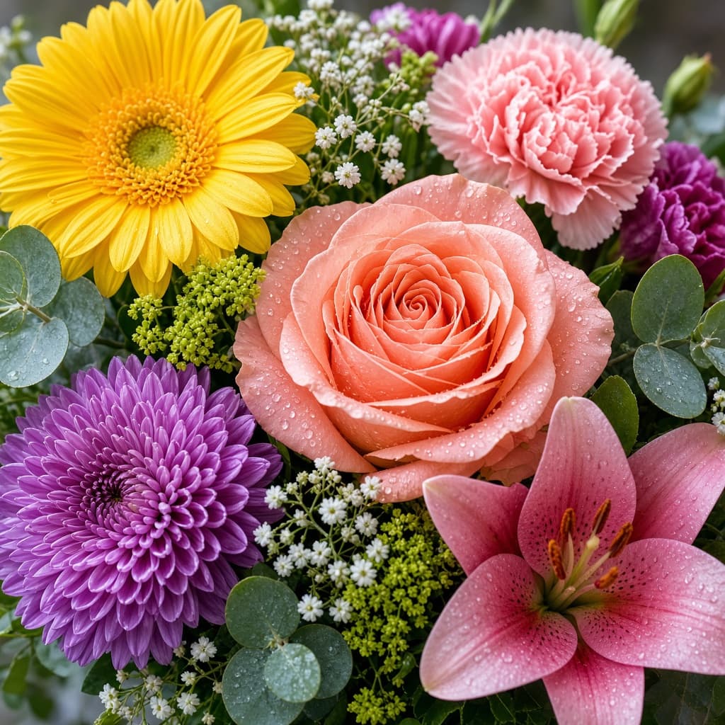 En blomsterbukett